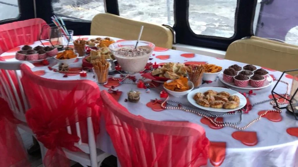 Marriage proposal on a yacht