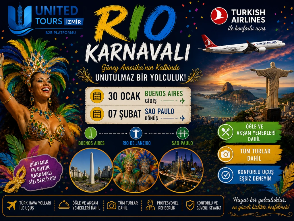 Türk Hava Yolları ile Rio Karnavalı
