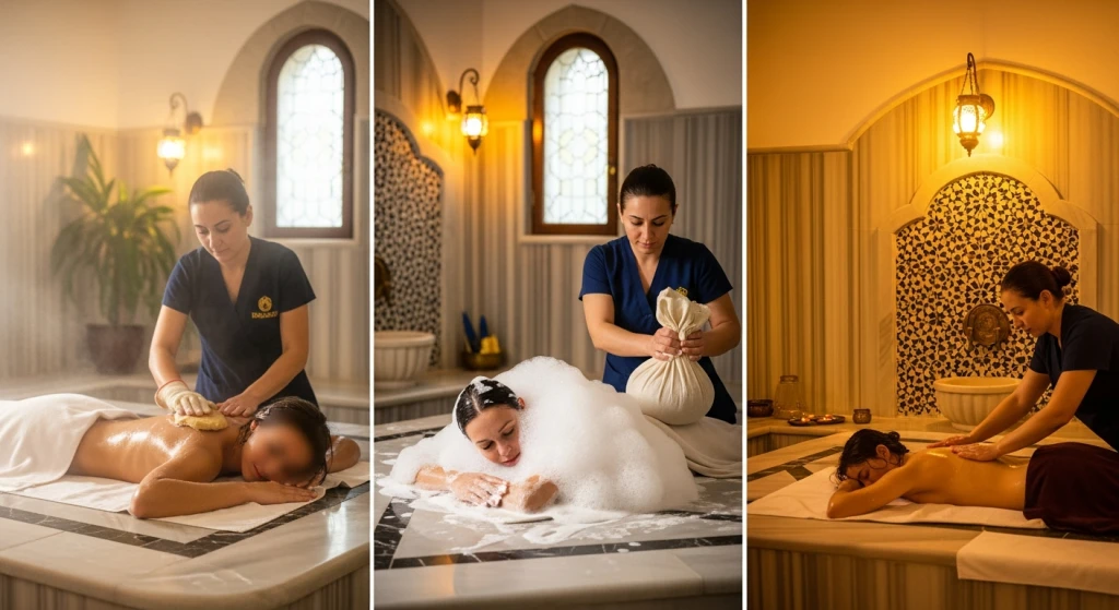 Kemer Turkish Bath with Peeling, Foam and Oil Massage