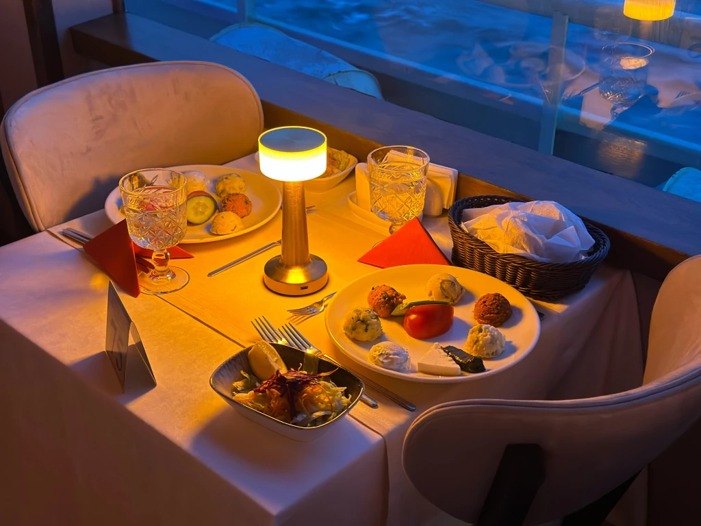 Golden Horn Departing Bosphorus Dinner Cruise  Private Tables Standard Menu Unlimited Soft Drinks and Meeting Point