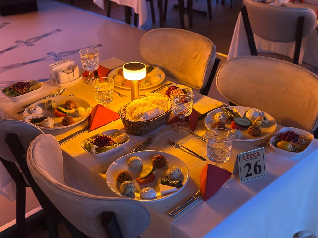 Golden Horn Departing Bosphorus Dinner Cruise  Private Tables Standard Menu Unlimited Alcoholic Drinks and Meeting Point