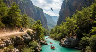 Köprülü Kanyon’da Rafting + ATV + Zipline: Antalya’da Unutulmaz Adrenalin Günü