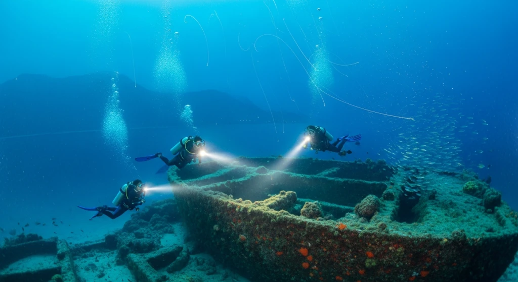 Abendtauchen in Marmaris: Biolumineszenz, Wracks und Adrenalin