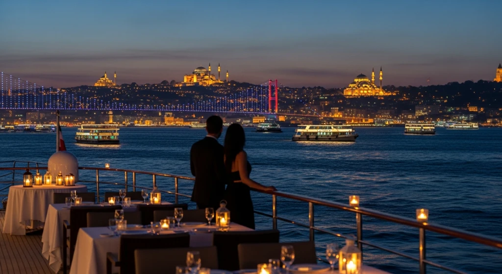 İstanbul Boğazı Geceleri: Son Moda Lüks Akşam Yemeği Tekne Turu Deneyimi