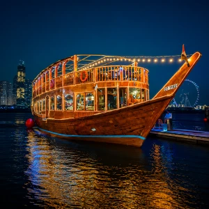 Dhow Cruise Dinner Tour with Dubai Mall & Fountain Show