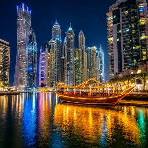Dhow Cruise Dinner Tour with Dubai Mall & Fountain Show