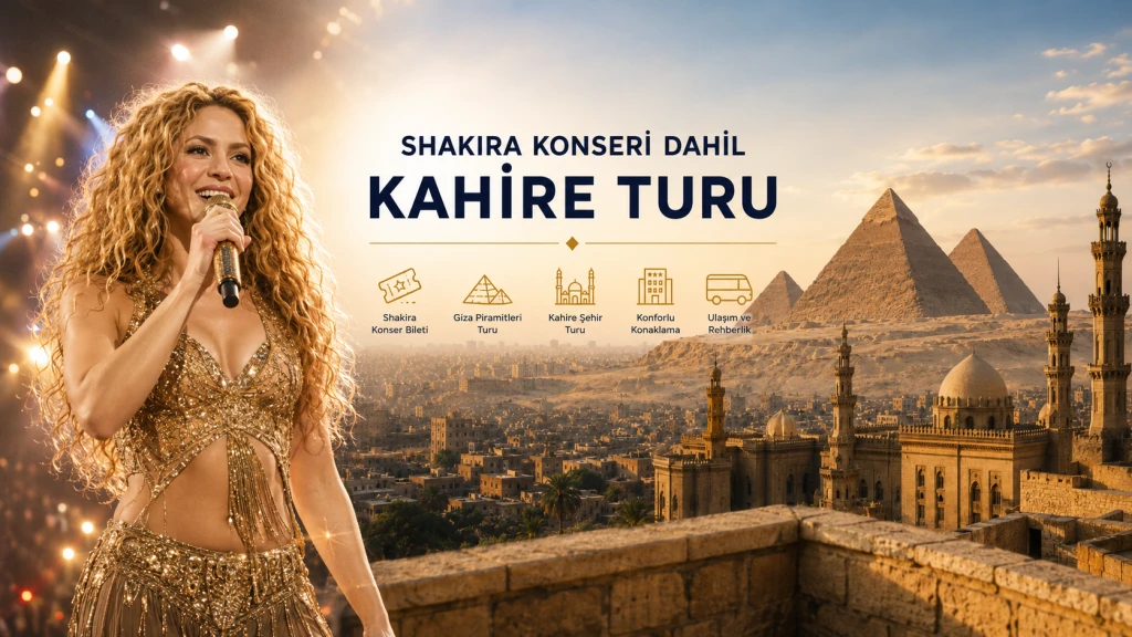 Shakira Konseri Dahil İskenderiye-Kahire Turu THY ile 3 Gece Konaklamalı