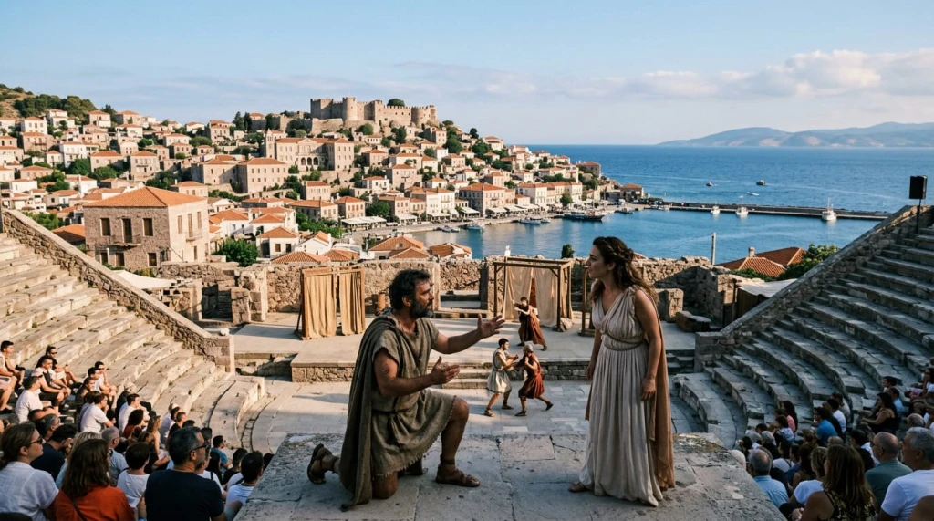MİDİLLİ’DE KÜLTÜR VE TİYATRO RÜZGARI
