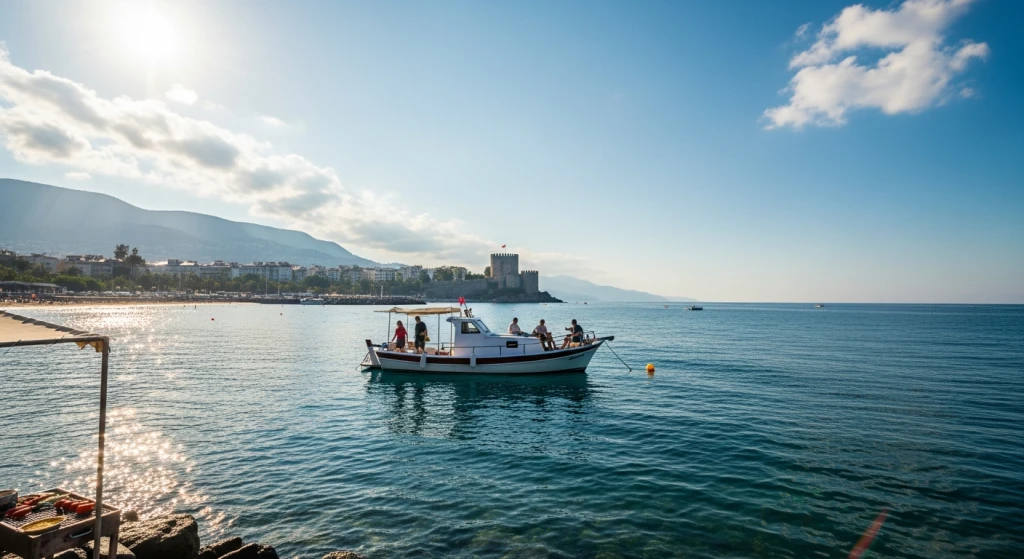 Excursie de pescuit pentru începători în Alanya cu vedete spre mare, prânz la grătar și transferuri
