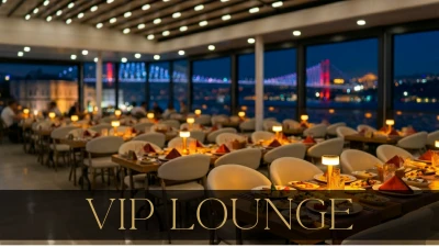 Lüks VIP Salon Özel Masa VIP Menü Limitsiz Alkolsüz İçecekler Otel Transferli