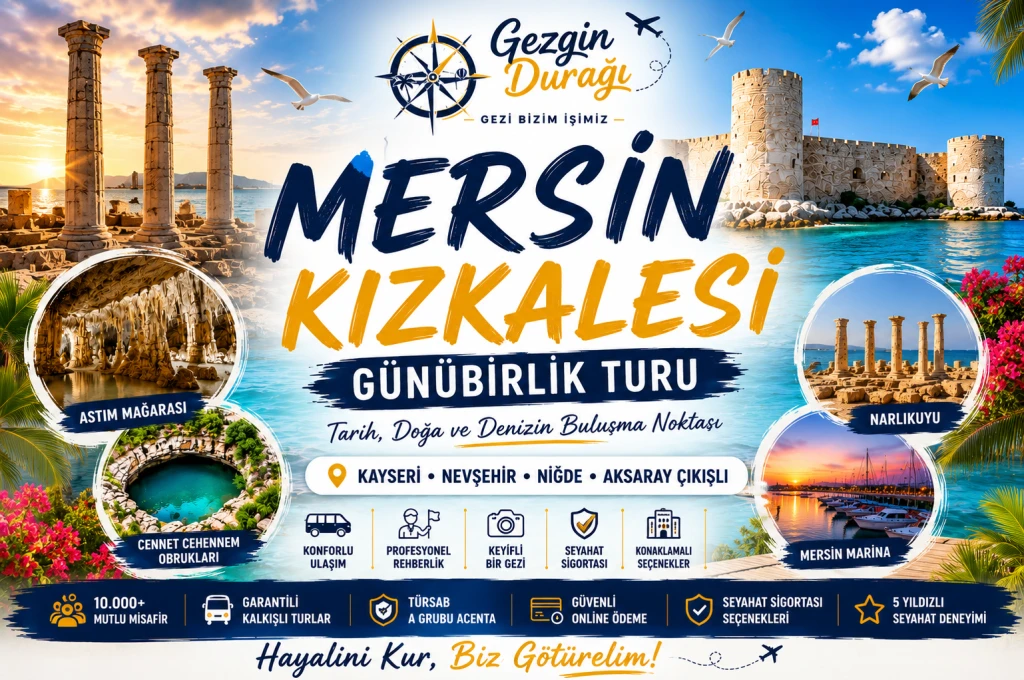 Mersin Kızkalesi Turu | Cennet Cehennem & Narlıkuyu Turu