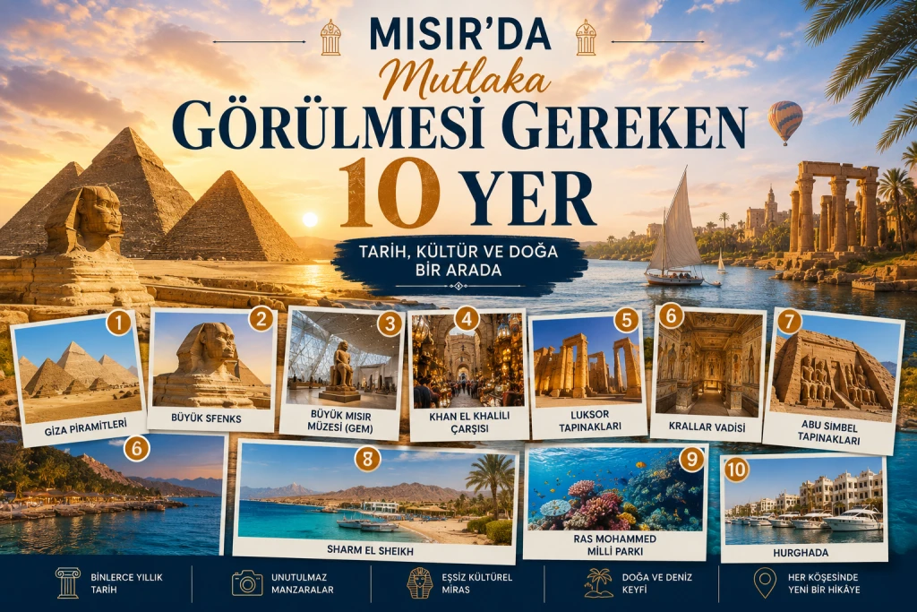 Mısır'da Mutlaka Görülmesi Gereken 10 Yer