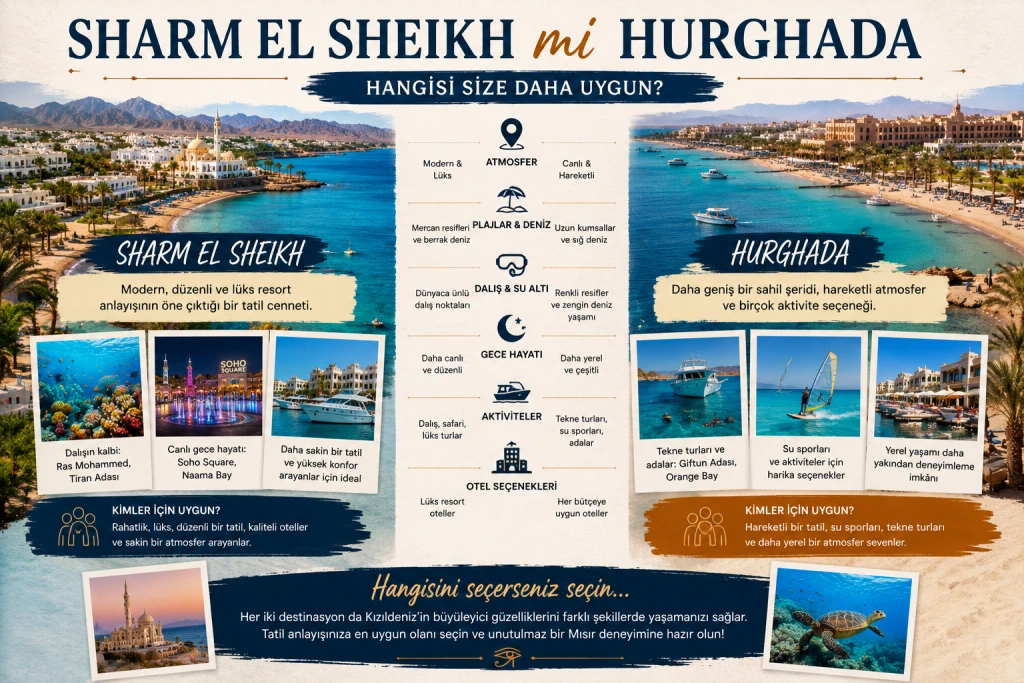 Sharm El Sheikh mi Hurghada mı?