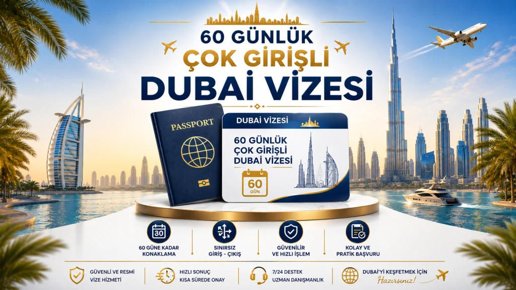 Dubai Vizesi 60 Gün Çok Girişli | Online Başvuru ve Hızlı Onay