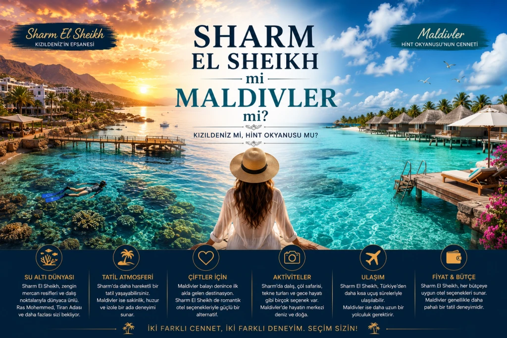 Sharm El Sheikh mi Maldivler mi? Hangi Tatil Size Daha Uygun?