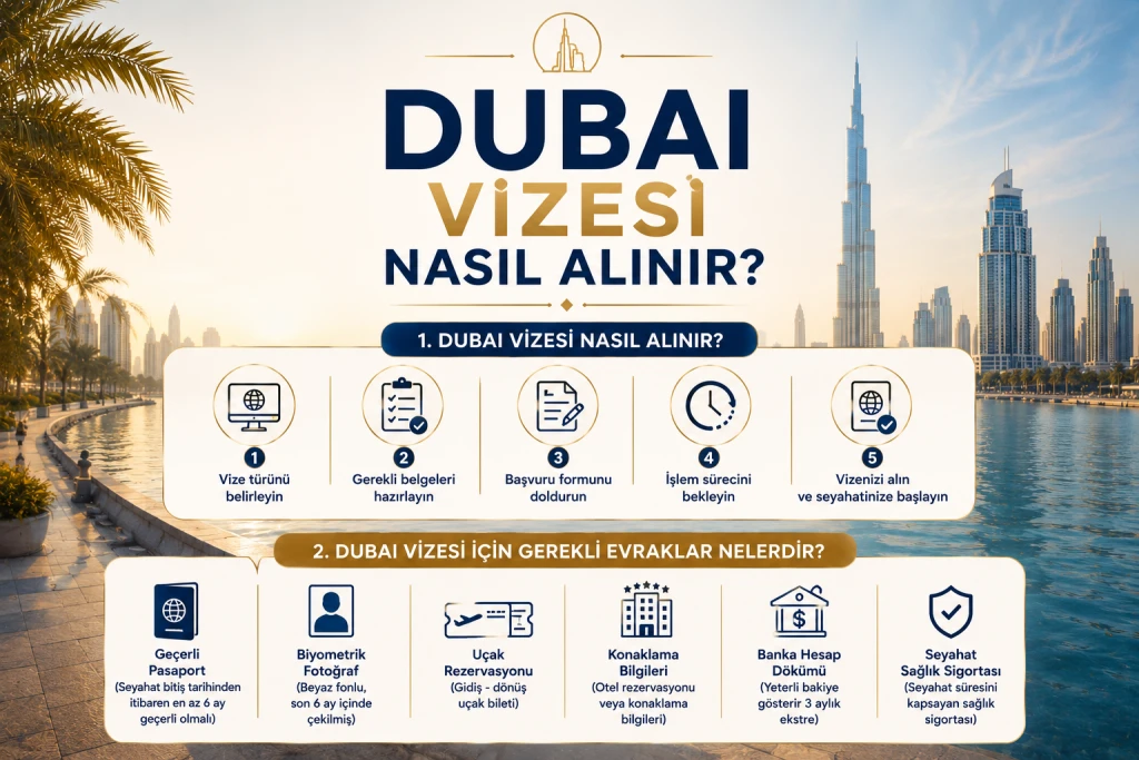 Dubai Vizesi İçin Gerekli Evraklar Nelerdir? (2026 Güncel Liste)