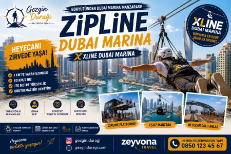Zipline Dubai Marina | XLine Dubai Marina Biletleri ve Turları