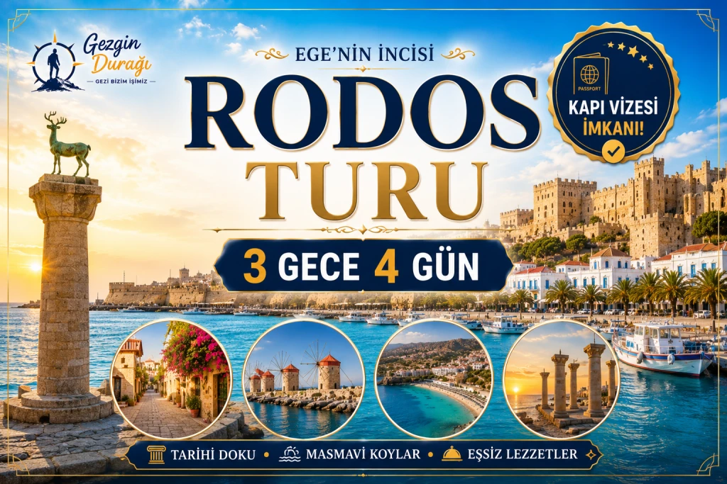 Rodos Adası Turu 3 Gece 4 Gün | Kapı Vizeli Yunan Adaları Tatili
