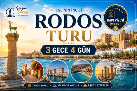 Rodos Adası Turu 3 Gece 4 Gün | Kapı Vizeli Yunan Adaları Tatili