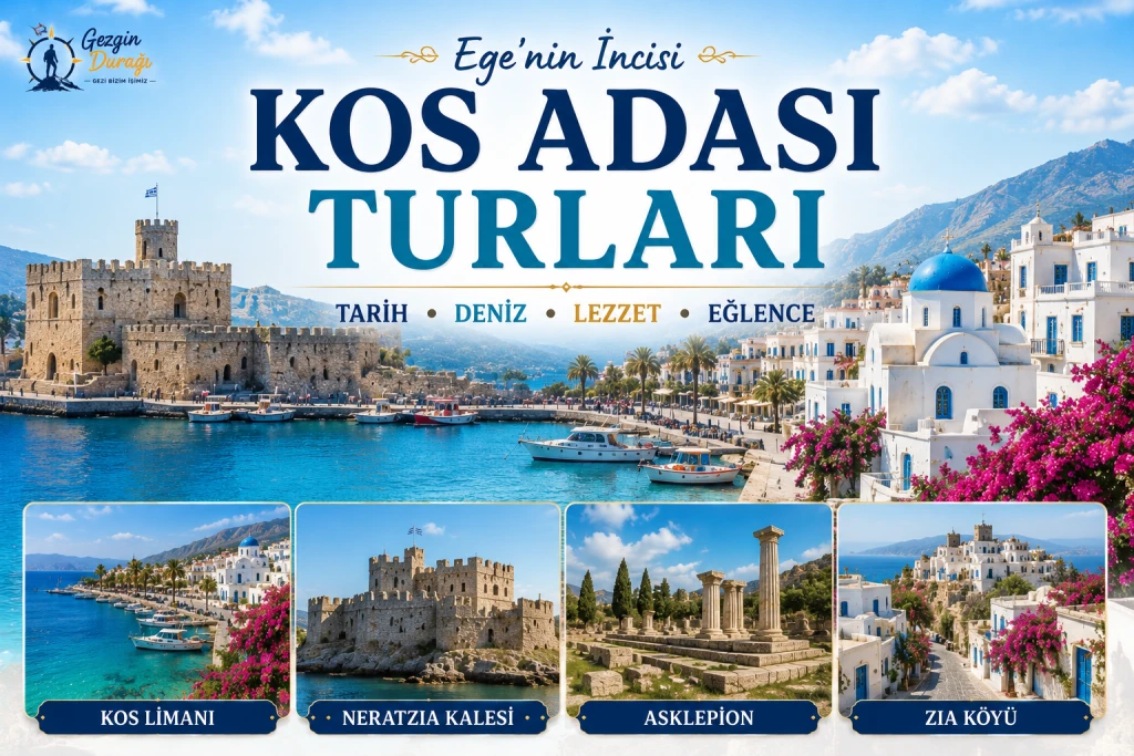 Kos Adası Gezi Rehberi 2026 | Gezilecek Yerler, Plajlar ve Kapı Vizesi