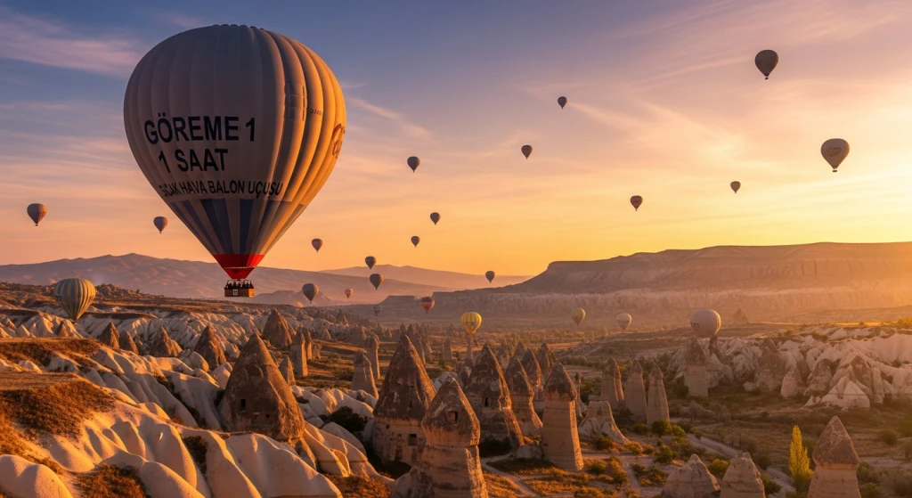 Göreme 1 Saatlik Sıcak Hava Balonu Deneyimi