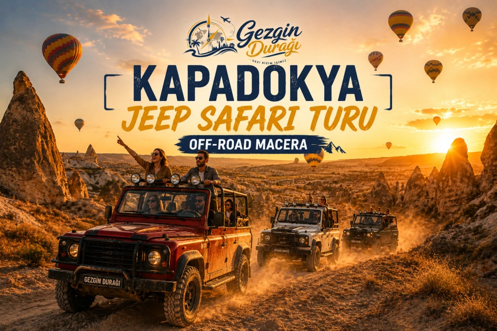Kapadokya Jeep Safari Turu | Vadilerde Off-Road Macera ve Gün Batımı