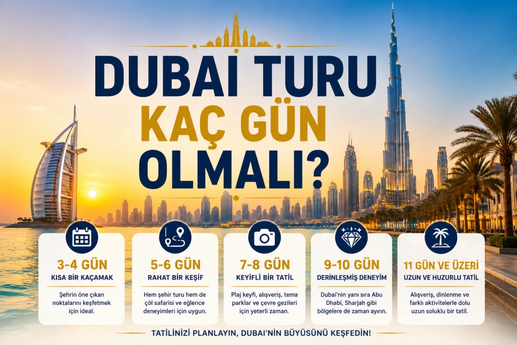 Dubai Turu Kaç Gün Olmalı? 2026 İçin İdeal Dubai Gezi Süresi Rehberi