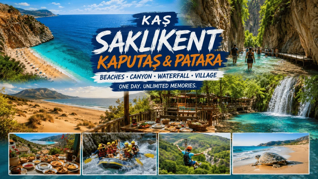 Kas: Kaputas Beach Saklikent Canyon & Patara Coast Discovery