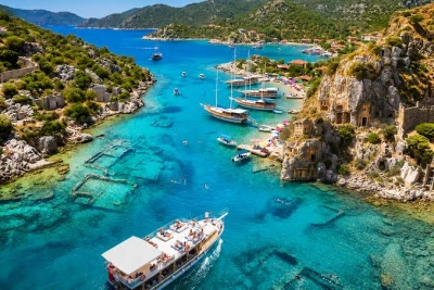 Kas: Kekova Sunken City Cruise with 5 Bays, Kalekoy & Lunch