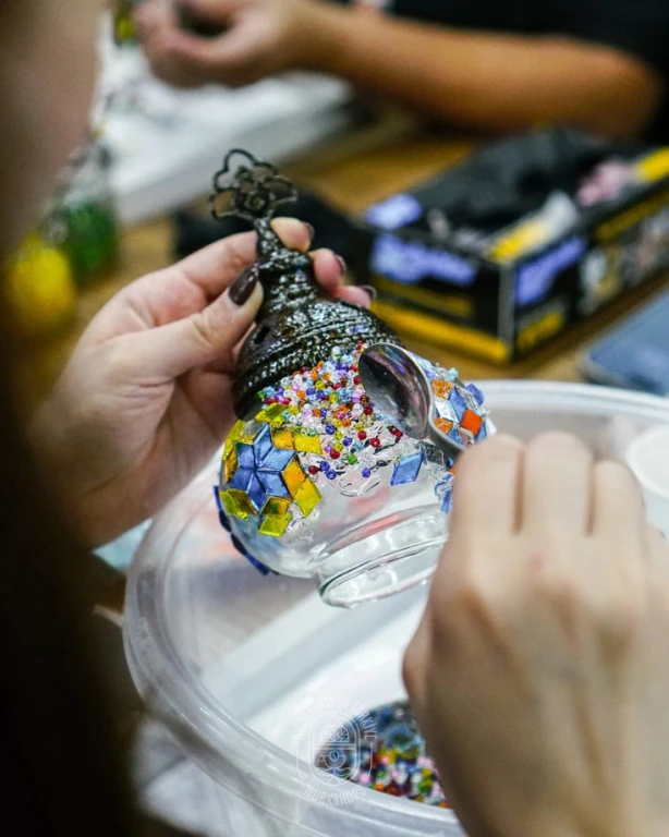 Atelier Lampe en Mosaïque