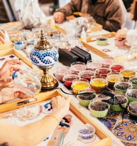 Atelier Lampe en Mosaïque