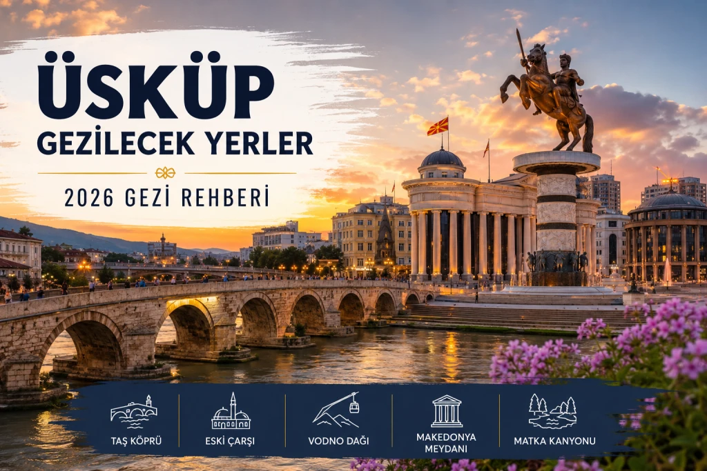 Üsküp Gezilecek Yerler 2026 | Kuzey Makedonya Gezi Rehberi
