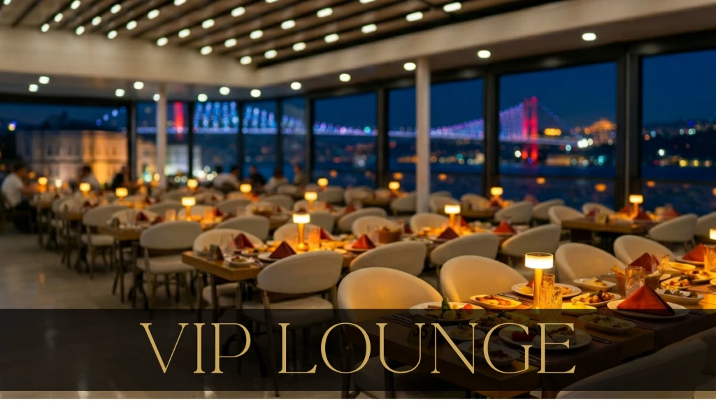 360°Teras Lüks VIP Açık Salon | Özel Masa | VIP Menü Limitsiz Alkolsüz İçecekler | Pencere Kenarı Seçenekli