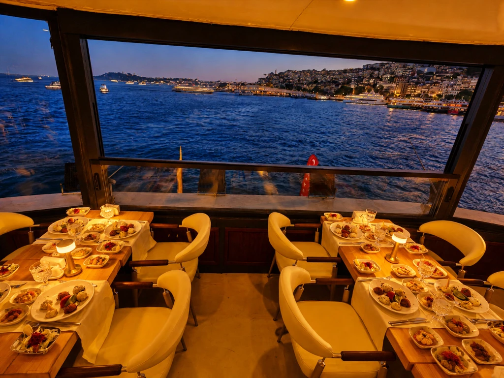 360°Teras Lüks VIP Açık Salon | Özel Masa | VIP Menü Limitsiz Alkolsüz İçecekler | Pencere Kenarı Seçenekli