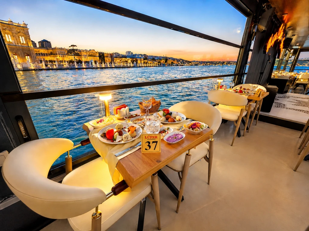360°Teras Lüks VIP Açık Salon | Özel Masa | VIP Menü Limitsiz Alkollü İçecekler | Pencere Kenarı Seçenekli
