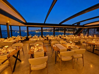 360°Teras Lüks VIP Açık Salon | Özel Masa | VIP Menü Limitsiz Alkollü İçecekler | Pencere Kenarı Seç...