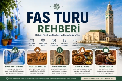 Fas Turu Rehberi 2026: Gezilecek Yerler, Rotalar ve Seyahat İpuçları