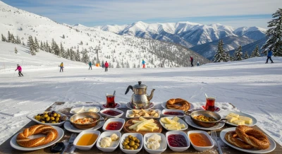Évasion hivernale de Beyoğlu à Uludağ : plaisir du ski et du petit-déjeuner turc copieux
