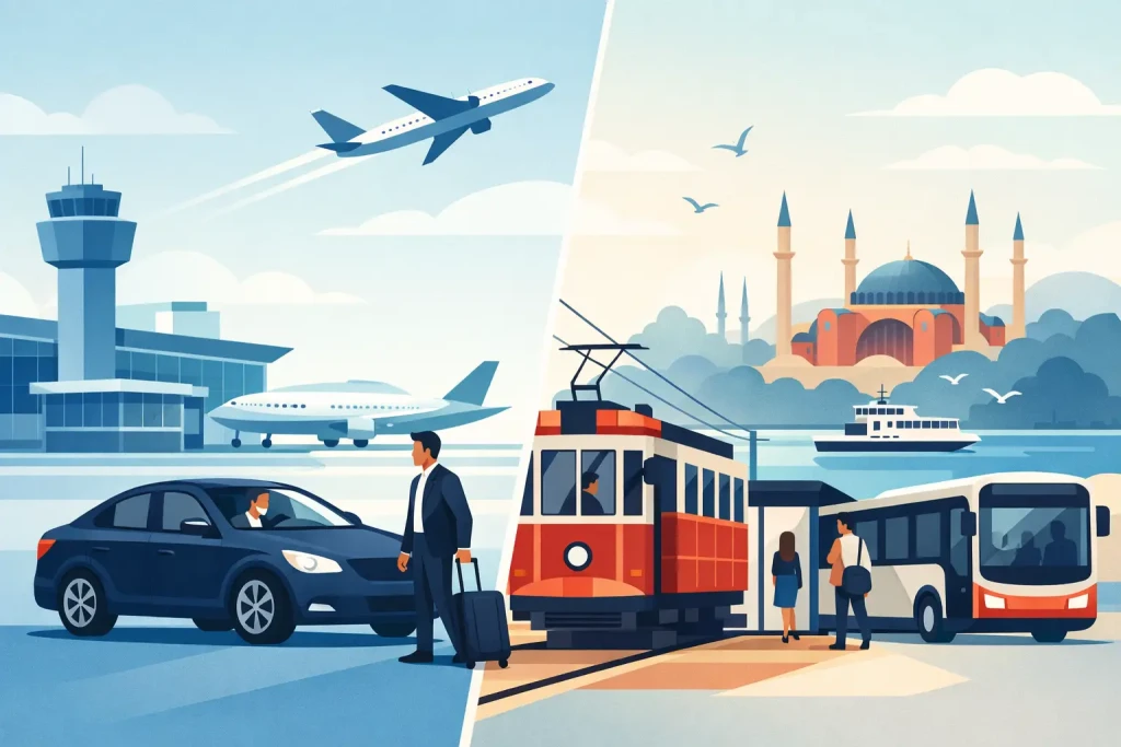 Airport Transfer vs Public Transport Istanbul