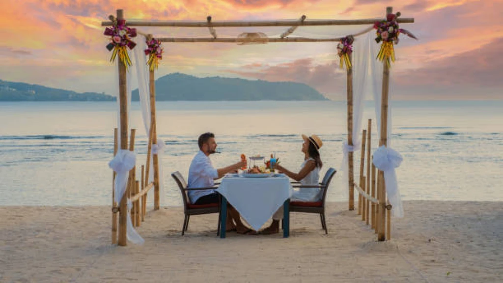Romantic Dinner on Bali Beach
