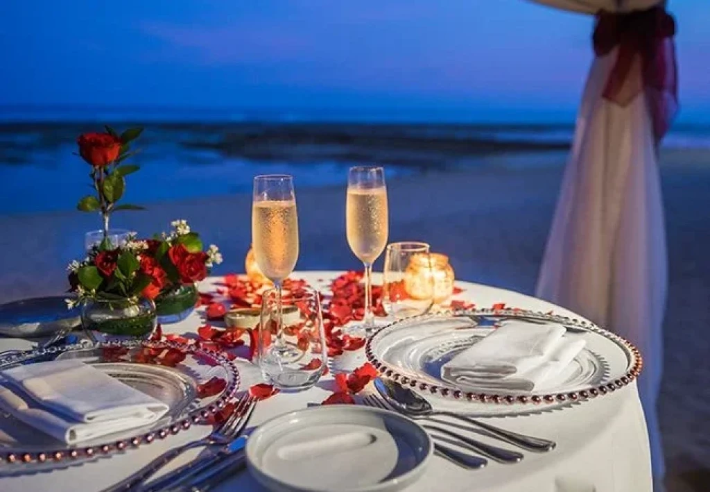 Romantic Dinner on Bali Beach
