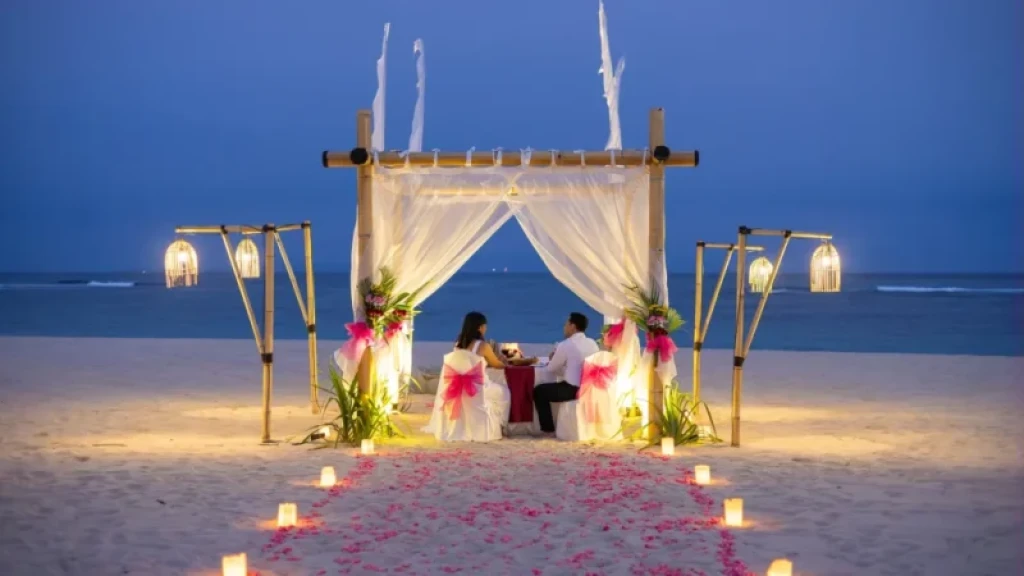 Romantic Dinner on Bali Beach