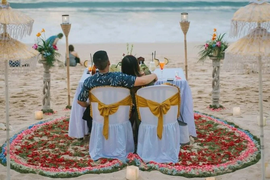 Romantic Dinner on Bali Beach