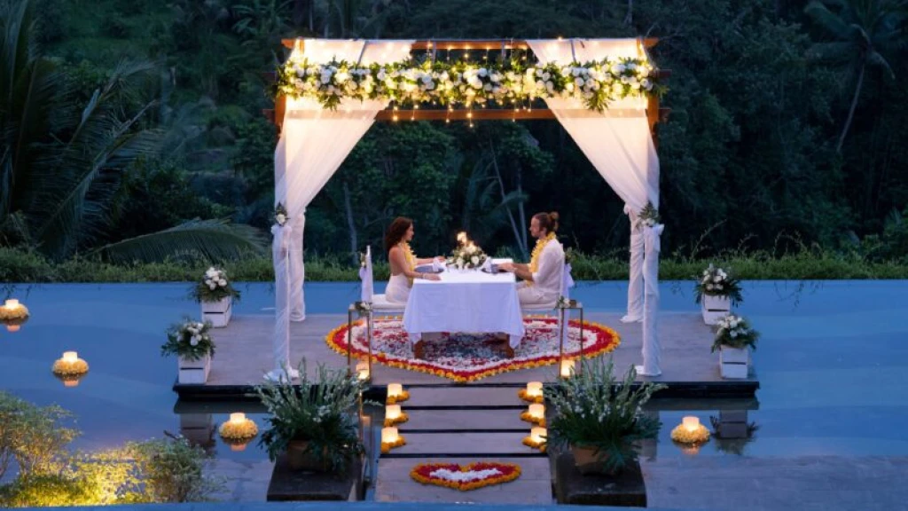 Romantic Dinner on Bali Beach