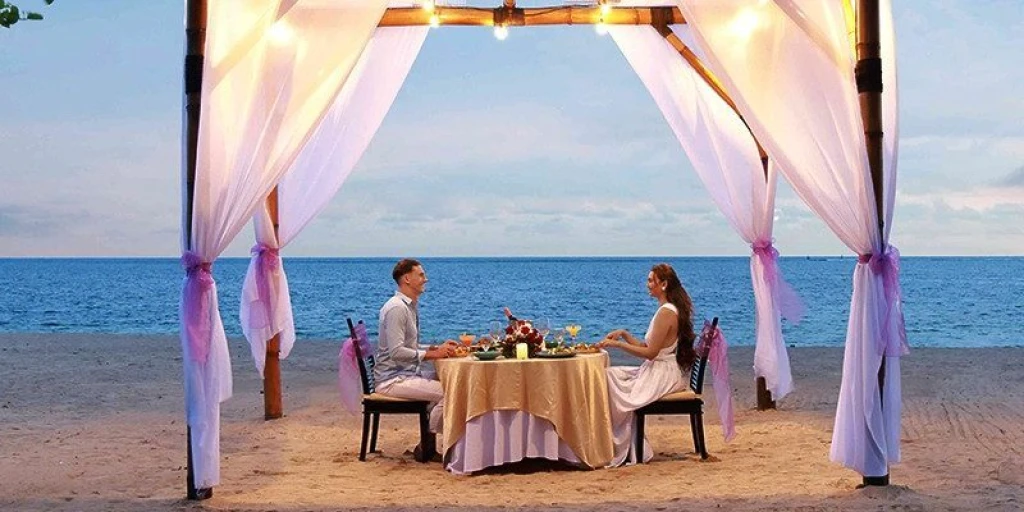 Romantic Dinner on Bali Beach