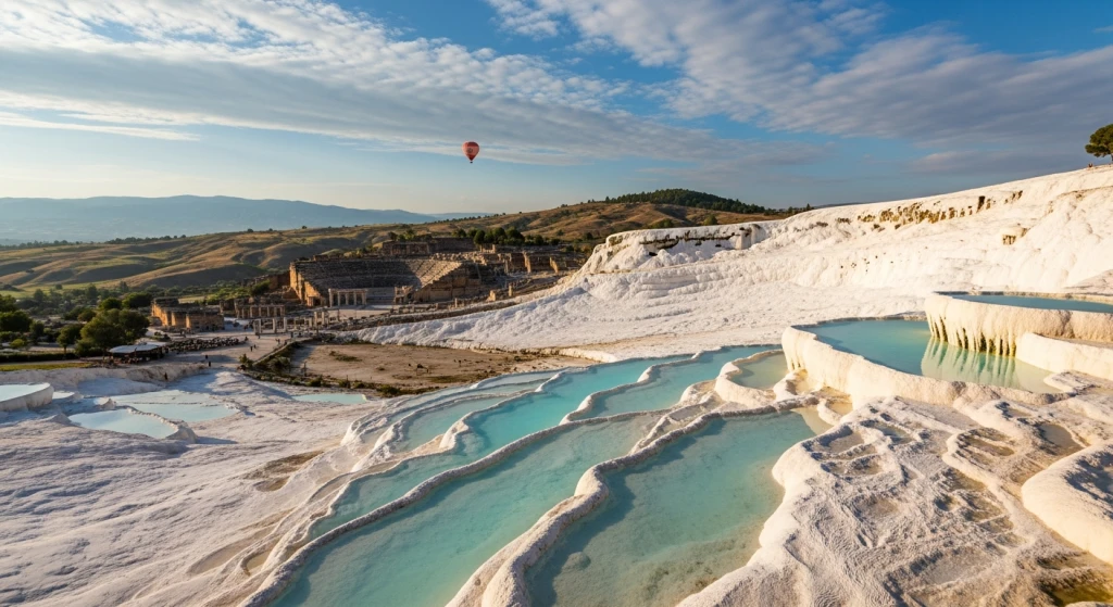 Pamukkale & Hierapolis Day Tour from Side with Optional Hot Air Balloon