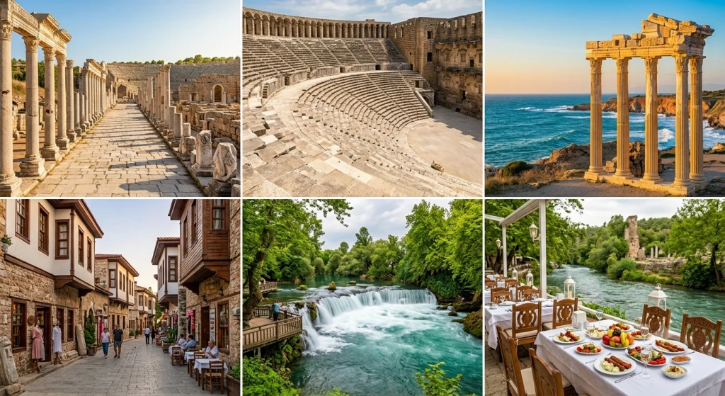 Perge, Aspendos, Side & Manavgat Waterfall Tour