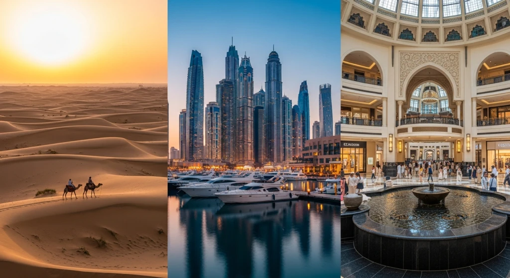 3 netters Dubai-tur med avreise fra Antalya: ørken, marina og shoppingruter