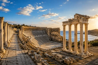 Perge, Aspendos, Side & Manavgat Waterfall Tour