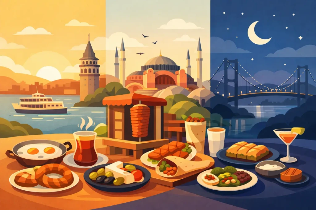 Best Neighborhoods for Istanbul Food by Schedule